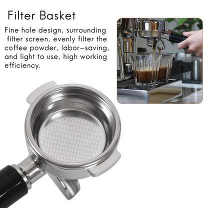 58MM Stainless Steel Coffee Machine Bottomless Filter Holder Portafilter for / Expobar Double Mouth/ E61/ FAEMA - BrewMaster's Elite