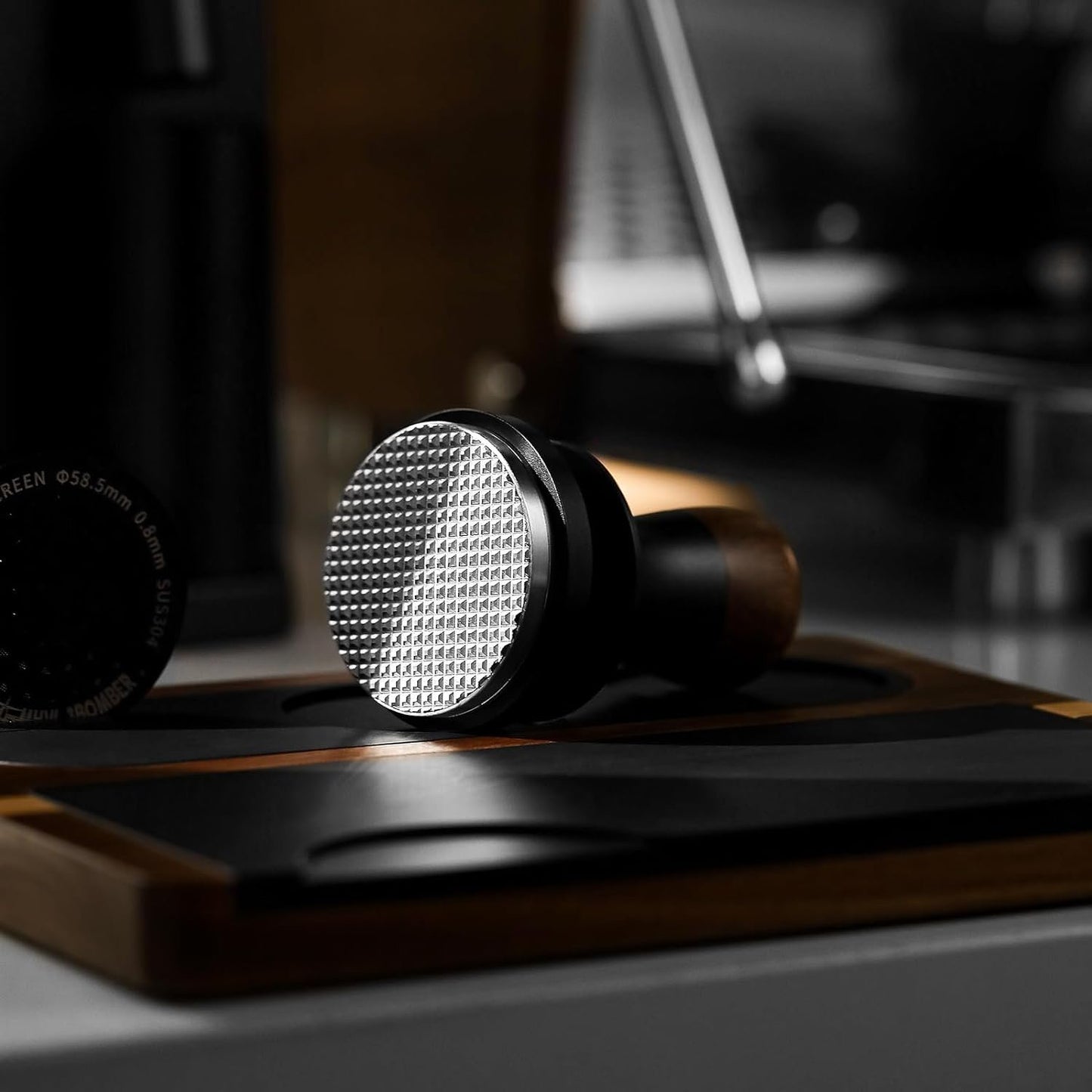 Calibrated Espresso Tamper 30lbs with Sound Feedback Espresso Tamper Set Comes with Three Additional Bases and A Replacement 20lbs Spring T6175T-OS - BrewMaster's Elite