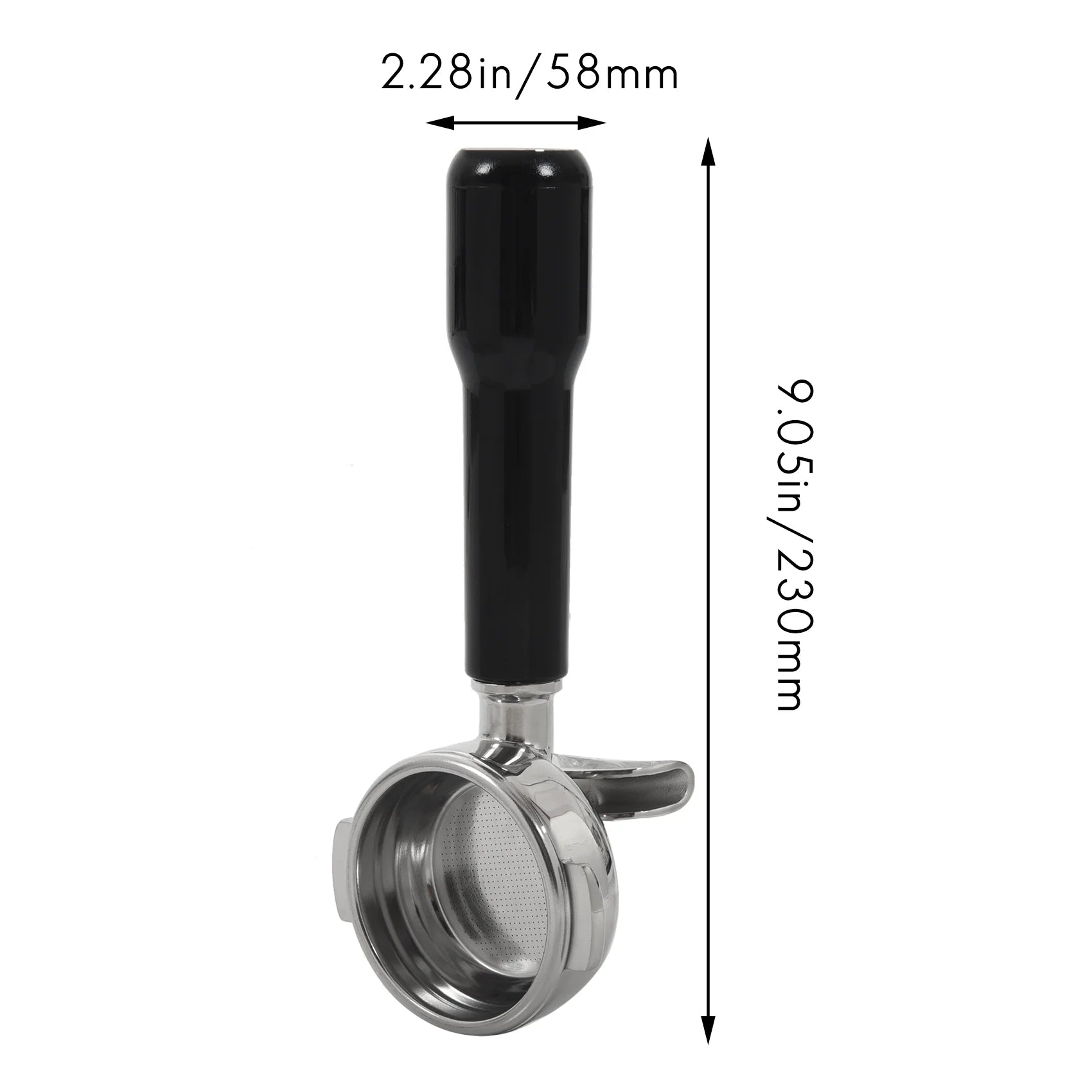 58MM Stainless Steel Coffee Machine Bottomless Filter Holder Portafilter for / Expobar Double Mouth/ E61/ FAEMA - BrewMaster's Elite