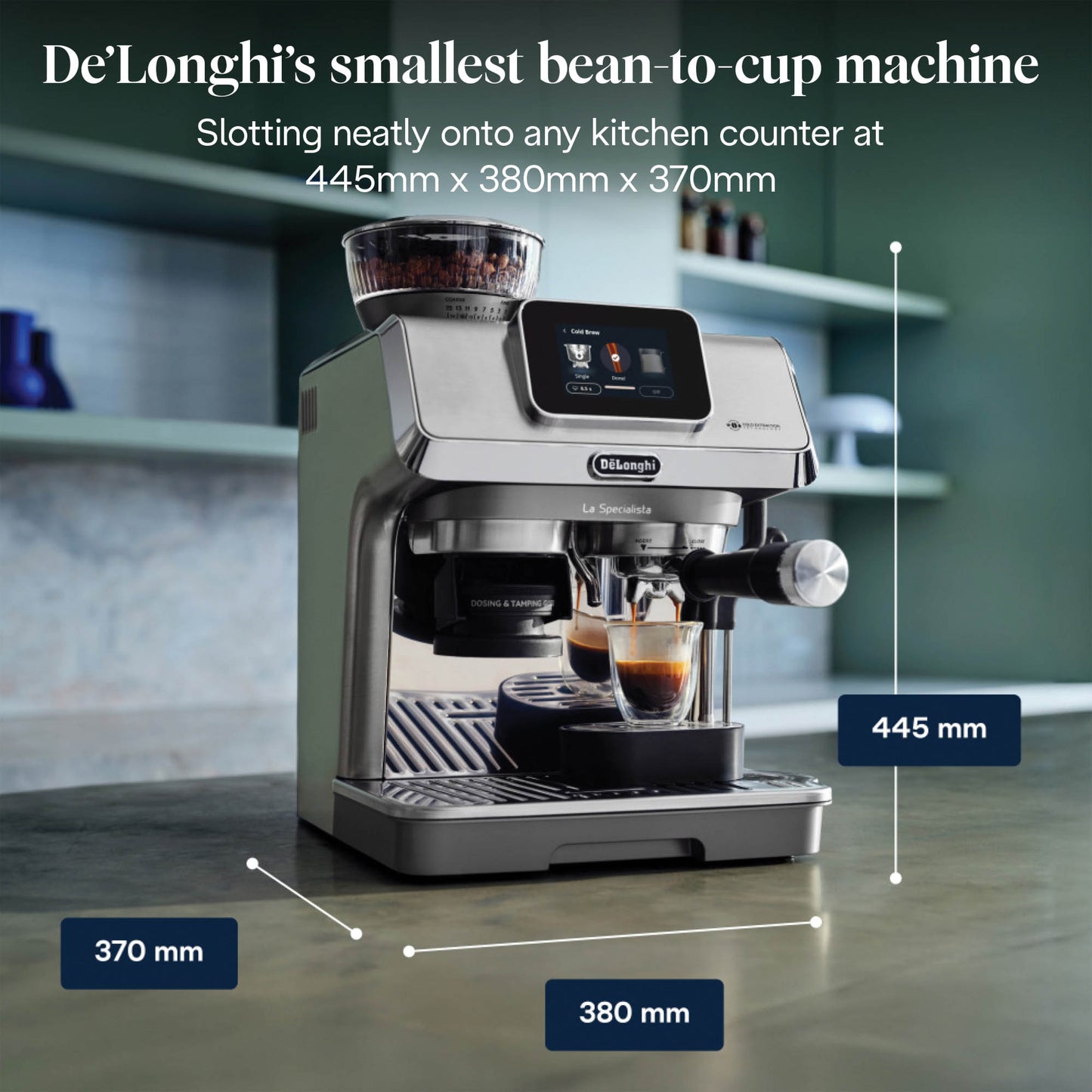 De’Longhi La Specialista Touch Manual Pump Bean to Cup Espresso Coffee Machine