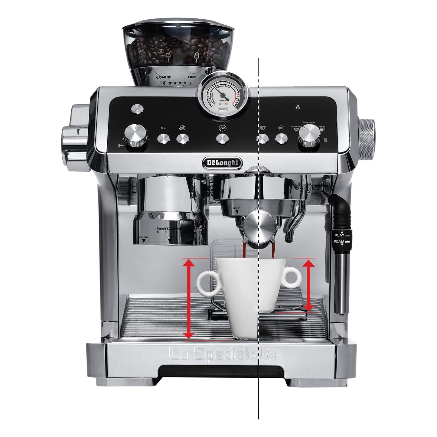 De’Longhi La Specialista Opera Bean to Cup Manual Coffee Machine with HomeCafe Kit