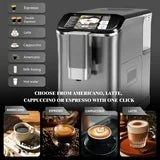 Litake Fully Automatic Espresso Machine 20 Bar, 1350W Espresso and Cappuccino Machine with Automatic Milk Frother, Gift for Coffee Lover - BrewMaster's Elite