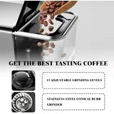 Litake Fully Automatic Espresso Machine 20 Bar, 1350W Espresso and Cappuccino Machine with Automatic Milk Frother, Gift for Coffee Lover - BrewMaster's Elite