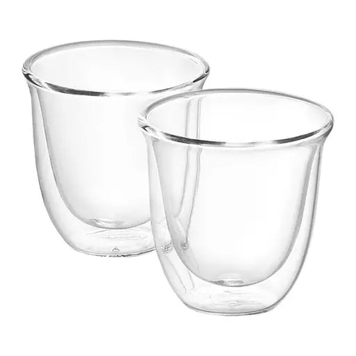 De'Longhi 2 Double Walled Cappuccino Glasses